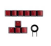 Tapas de Teclas retroiluminadas FPS para teclados Corsair K70RGB K70 K95 K90 K65 K63 para Juegos Cherry Key Switches, Teclas Rojas