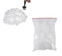 Tapas de Tinta para Tatuajes, 100 piezas taza para tinta de tatuaje juego de tapas de pigmento de tatuaje de plástico soporte de tinta contenedor de tinta suministros de tatuaje(M)