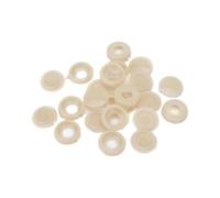 Tapas de Tornillo con bisagras de plástico para Muebles Decorativos 5 Colores (50 Unidades, Beige)