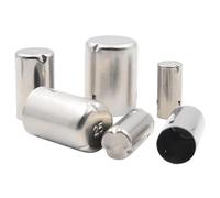 Tapas de tubos de ensayo de acero inoxidable 304 | Ajuste for tubos de 13 a 30 mm, elementos esenciales de laboratorio reutilizables.(30# 50pcs)