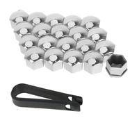 Tapas de Tuercas de Rueda para Rolls-Royce Spectre 2023-2026, 20 Piezas, Impermeables Resistentes al Óxido con Herramienta de Extracción,H 21mm-Silver