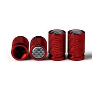 Tapas de válvula de neumático de aleación de Aluminio para Kia Venga EV9 EV6 Rio Optima Picanto Proceed XCeed Stonic, Cubiertas de vástago de llanta de Coche,Carbon Fiber-Red