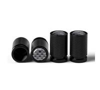 Tapas de válvula de neumático de aleación de Aluminio para Mazda 3 6 CX5 2 CX3 CX9 MX5 RX8 Axela Demio Atenza MS GJI GH BK MP, Cubiertas de vástago de llanta de Coche,Carbon Fiber-Black