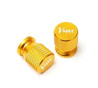 Tapas de válvulas de Motocicleta para VMAX R1 R2 R3 R6 YFM 600 700 300 R 1200 Accesorios para Tapas De Válvulas Neumáticos Y Ruedas CNC para Motocicleta(Golden2)