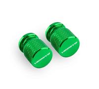 Tapas de válvulas de neumáticos para 300 X 650 1000 X300 2008-2025 Accesorios para Motocicletas Tapón De Aluminio CNC para Válvula Neumático Verde(Green)
