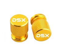 Tapas de válvulas de neumáticos para Valico DSX 900 Neumático De Motocicleta Válvula Puerto Aire Tapa del Vástago Tapón Accesorios CNC(Yellow DSX)