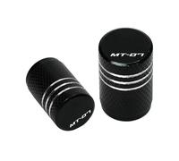 Tapas de válvulas para Yamaha MT07 MT-07 MT 07 FZ07 2015-2016 2017 2018 2019 2020 2021 2022 2023 Tapas Cubierta Vástago Puerto Aire Válvula Neumático Aluminio CNC para Motocicleta(Nero)