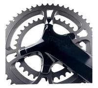 Tapas Decorativas Cadena Aluminio R7000 R8000 R9100 Negro | Aleación 7075-T651, ligero 52-59g, acabado negro mate, , duradero(R9100)