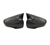 Tapas Espejo Retrovisor 2 Piezas Plástico ABS Cubiertas Espejo Ala Murciélago Cubierta Caja Espejo Retrovisor Para Clio 4 2012-2016 2017 2018 2019(Carbon fiber pattern)