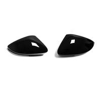 Tapas espejo retrovisor lateral coche color brillante cubierta para Skoda para Octavia Mk3 para A7 5E 2014-2019 para T-ROC 2017-2019 Carcasa Espejo retrovisor(Gloss black)
