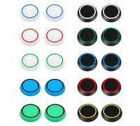 Tapas Gomas Joystick, 20 Piezas Joystick Thumbstick Grips, Funda Pulgar de Varios coloress,Thumb Grips Caps para Xbox One Series X/S PS4 PS5 Controller Accesorios