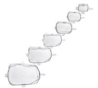 Tapas herméticas Square Westmark - tapas de silicona expandibles y reutilizables para varios recipientes, también para rodajas de fruta, alternativa sostenible - silicona, 6 uds.