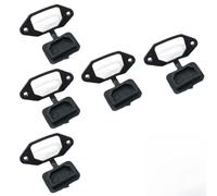 Tapas impermeables para enchufes de alimentación, cubierta de protección para puerto de carga de vehículos eléctricos, 2P 250 V, enchufe de polvo, paquete de 5 accesorios de conector de goma negra