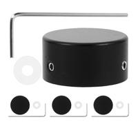 Tapas Metálicas para Pedal de Efectos de Guitarra Negras | Mejoran el Apoyo al Pisar, Uso para Pedalboard y Directo, Incluye Llaves y Aros de Goma