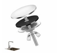 Tapas Orificios de Fregadero 5cm Acero Inoxidable Tapa Agujero Grifo Fregadero Tapón del Orificio del Grifo a prueba de fugas para casa, cocina y baño (Plata)