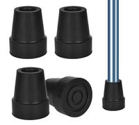 Tapas para Bastones de Senderismo,4 PCS Bastones Accesorios,Puntas de Goma para Bastones de Senderismo, Almohadillas para Bastones de Marcha Nórdica, Adecuados para Asfalto, Grava y Montañas-19mm
