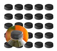 Tapas para botellas de plástico con tapón de rosca, tapas de plástico de 1 1/2 x 7/16 pulgadas, para botellas de jugo, 25 unidades
