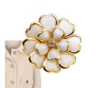 Tapas para botones de camisa | DIY decorativas de metal en forma de flor | Tapa de botón para puños de blusas para mujeres, abuela, mamá, esposa, hija, Se référer au descriptif, Véase la descripción