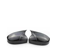 Tapas para espejos retrovisores para Jazz para Shuttle para City 2014-2018, ABS para espejo retrovisor lateral, cubierta de ala para puerta exterior, calcomanía adhesiva (con negro claro) (sin carbono