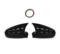 Tapas para espejos retrovisores Pegatina Para Espejo Retrovisor Lateral De Coche, Para Civic Ek9 Para Type R (1996-2001), Tapa De Ala, Moldura Exterior De Puerta Trasera(Gloss Black)