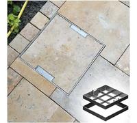 Tapas para fosas sépticas, Tapas de alcantarilla Ocultas de 12, 20, 24, 30, 36 y 40 Pulgadas, y Tapas de Fregadero de Acero Inoxidable de Alta Resistencia, aptas para entradas de vehículos,