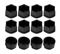 Tapas para Pernos de Rueda Compatible con, 20 Piezas, 17mm, Negro, Tapas para Tuercas de Llantas