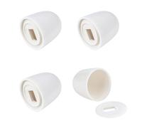 Tapas para pernos de suelo para inodoro, tapas de pernos de inodoro a presión para asiento de inodoro (paquete de 4)