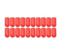 Tapas para pezones de purga de frenos Cubiertas antipolvo de PVC de alta durabilidad Protegen los tornillos de la pinza de freno del polvo y la humedad Ajuste universal para la (Roja)