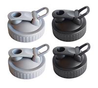 Tapas para tarros Mason de boca regular, paquete de 4 tapas con boquilla vertedora a prueba de fugas de 2, 76 pulgadas, accesorios para tarros Mason con tapa abatible para verter fácilmente