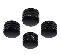 Tapas para tornillos de culata Riloer compatible con Harley Davidson Twin Cam(todos los modelos), compatible con modelos Big Twin 1340 Evo, modelos Sportster, color negro, 4 piezas