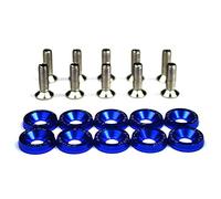 Tapas para Tuercas de Rueda, 10 unids Color Tornillo de Coche M6 Lavadora Tornillo Sujetadores Hexantes Modificación Motor Tornillos Concavo Tornillos Fender Lavadora Parachoques for Auto Tapa de Tu