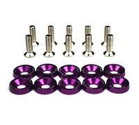 Tapas para Tuercas de Rueda, 10 unids Color Tornillo de Coche M6 Lavadora Tornillo Sujetadores Hexantes Modificación Motor Tornillos Concavo Tornillos Fender Lavadora Parachoques for Auto Tapa de Tu