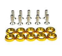 Tapas para Tuercas de Rueda, 10 unids Color Tornillo de Coche M6 Lavadora Tornillo Sujetadores Hexantes Modificación Motor Tornillos Concavo Tornillos Fender Lavadora Parachoques for Auto Tapa de Tu