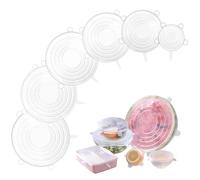 Tapas silicona ajustables cocina Sin BPA para Almacenamiento Seguro de Alimentos Elásticas Ajustables Ecológicas Reutilizables Versátiles Resistentes Aptas para Lavavajillas
