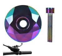 Tapas superiores para auriculares de bicicleta, cierre de tornillo hexagonal, tapón de horquilla universal con rosca, protección impermeable para bicicleta de montaña, disco de componentes de aluminio