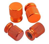 Tapas Válvulas Neumático para Mazda para SKYACTIV CX-3 CX-5 MS M3 M6 | Tapón de Ruedas Aluminio Resistente Al Polvo Al Agua Tapones Rueda Coche Impermeable Resistente(naranja)