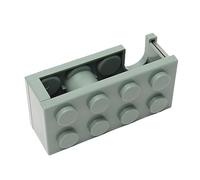 Tape Dispenser Cute Mini Building Block Shape Easy Cutting Desk Tape Holder for School Office Study Room PP Material Durable Portable (Verde)