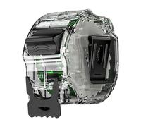 Tape Measure - 10m (25mm) High-Accuracy Retractable Measuring Tool, Fluorescent Luminous Tape with Electroplated Stainless Steel Ruler | Paint & Wear-Resistant | For Construction, Engineering, Home