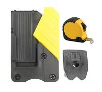 Tape Measure Holster, Belt Clip Tool Holder, Quick Access Carrier, Durabled Nylon Construction with Smooth Secure Fit Ideal for Handymen Electricians Projects, 1 Set