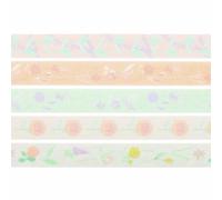 Tape Set 1.5cmx10mt 5pz Fiori Pastello
