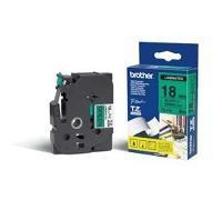 Brother TZe-741 cinta 18mm texto negro sobre verde (8M)