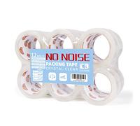 TAPEBEAR 12 Rollo Low Noise Cinta De Embalaje, 2.56mil x 48mm x 50m Silencioso Cinta De Embalaje Adhesiva Transparente, Cinta Adhesiva De Precinto Embalaje -Sin Ruido- Para Paquetes, Envíos, Mudanzas