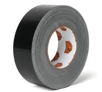 TAPEBEAR Cinta Americana Negro 48mm x 32m, Súper alta Estanqueidad Cinta de Tela Reforzada para Reparar, Fijar, Agrupar, Reforzar o Sellar, 16.5mil Extra grueso, Negro