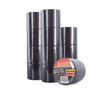 TAPEBEAR Cinta Anticorrosión Tubería 100mm x 30m, Cinta Impermeable PVC, Protección De Envoltura De Tuberías, Cinta Aislante Negra, Para Reparar Y Sella, Prevenir La Corrosión, 12rollos