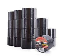 TAPEBEAR Cinta Anticorrosión Tubería 75mm x 30m, Cinta Impermeable PVC, Protección De Envoltura De Tuberías, Cinta Aislante Negra, Para Reparar Y Sella, Prevenir La Corrosión, 18rollos