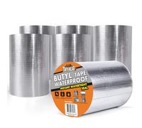 TAPEBEAR Cinta Butilo Impermeable 150mmx10m, Aluminio Sellador Cinta Butilica, Cinta De Para Reparación Autoadhesiva Para Fugas De Techo, Reparación De Grietas, Ruptura De Tuberías, 6 Rollos