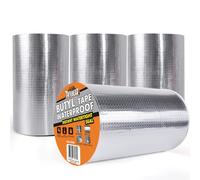 TAPEBEAR Cinta Butilo Impermeable 200mmx10m, Aluminio Sellador Cinta Butilica, Cinta De Para Reparación Autoadhesiva Para Fugas De Techo, Reparación De Grietas, Ruptura De Tuberías, 4 Rollos