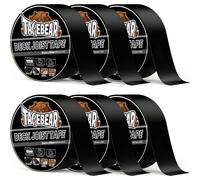 TAPEBEAR Cinta de Adhesivas Butilo 50mmx5m, Cinta de Butilo Impermeable Autoadhesiva Cinta de Reparación, Alta Resistencia para Cubiertas de Madera, Costuras, RV, Caravana, tuberias, 6Rollo