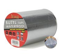 TAPEBEAR Cinta de Butilo 150mmx5m, Impermeable Cinta de Butilo para Reparación Sellador Adhesivo aluminio cinta de reparación para fugas de techo, reparación de grietas, ruptura de tuberías