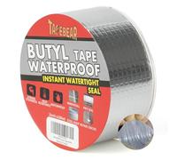 TAPEBEAR Cinta de Butilo 50mmx5m, Impermeable Cinta de Butilo para Reparación Sellador Adhesivo aluminio cinta de reparación para fugas de techo, reparación de grietas, ruptura de tuberías